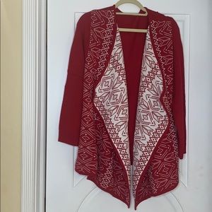 Brand NEW Jacquard Snowflake Sweater -Red & White
